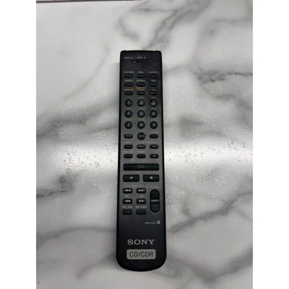 Sony RM-R52 Remote NO BATTERIES. Tested Working!
